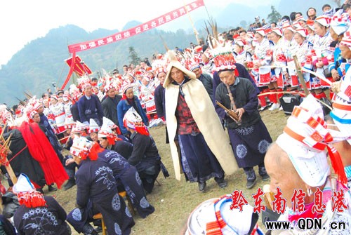 枫香寨“哈戎”节神秘的亻革家风情（组图） 亻革家头条 第9张